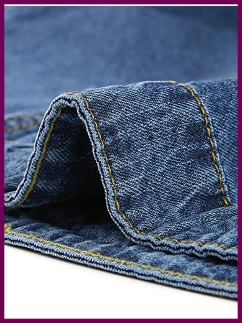 Plus Size Button Stitching Washed Denim Jacket - Picture 5 of 6